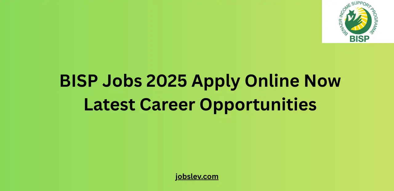 BISP Jobs 2025 Apply Online Now Latest Career Opportunities